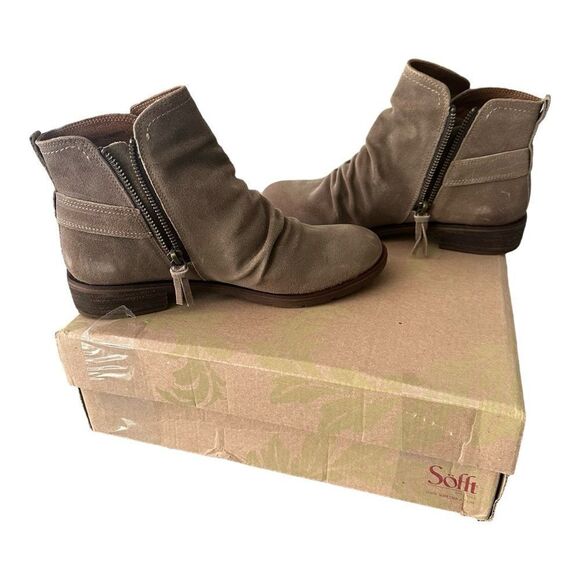 Sofft Brookdale Light Grey Ankle Boots Women’s Size 7 NIB - Picture 9 of 12